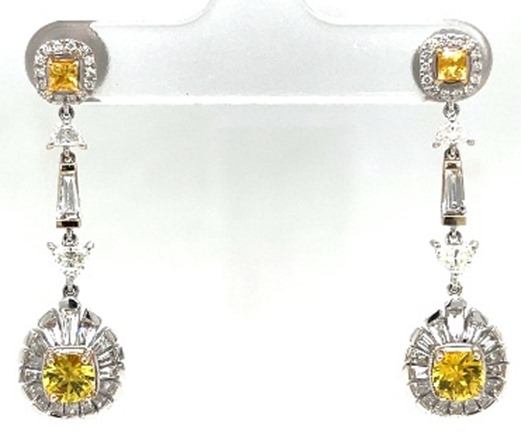 The Full-Look Dazzle: Authentic 0.93 Carat Diamond Earrings - Icy White Gold Luxury